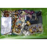 A large quantity of costume jewellery