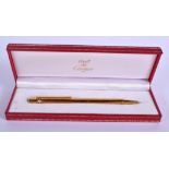 A BOXED CARTIER BALL POINT PEN. 12.5 cm long.