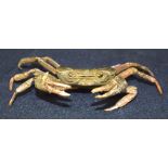 A small bronze Japanese crab 13 cm