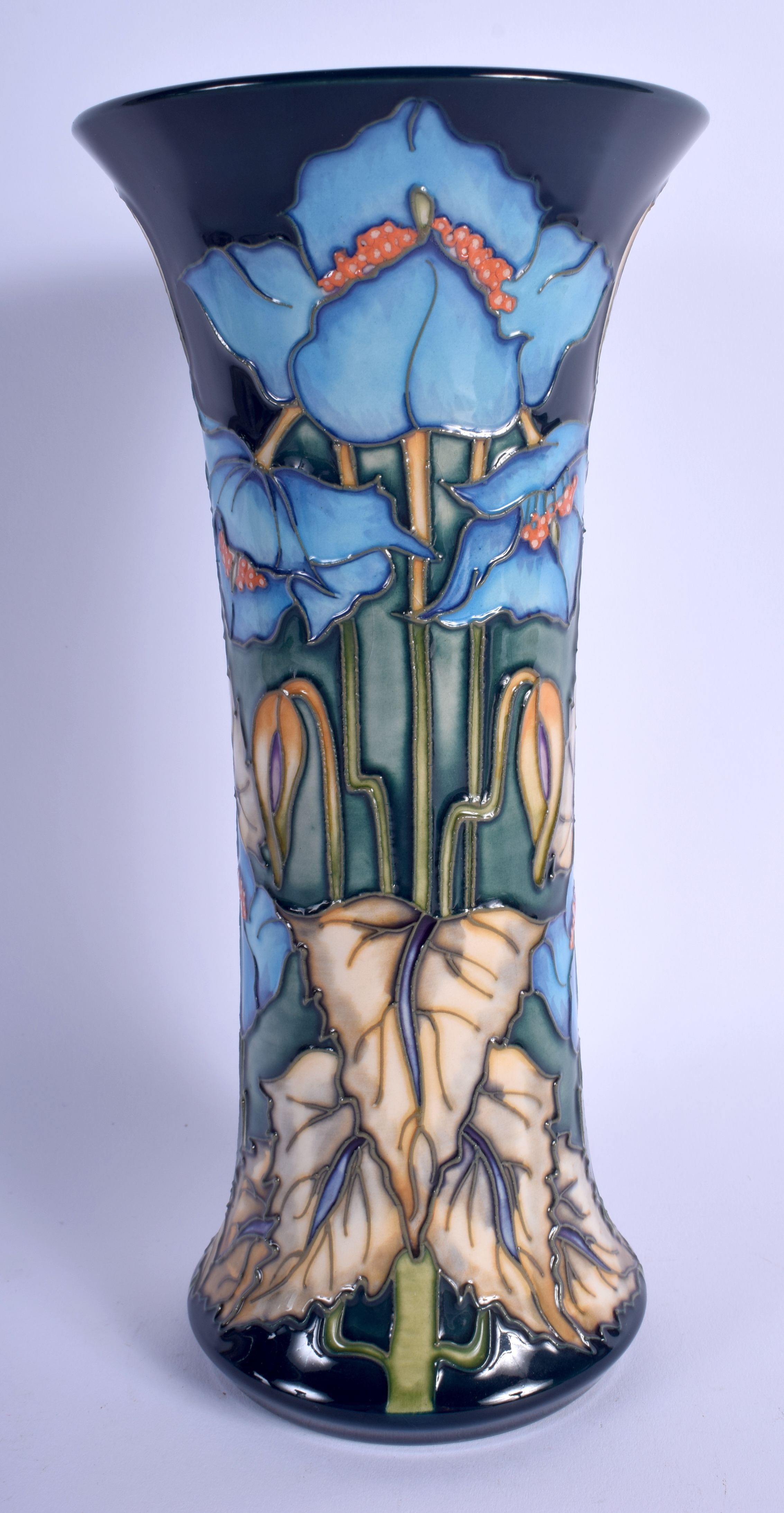 A MOORCROFT COLLECTORS CLUB SYMPHONY VASE. 26 cm high. - Bild 2 aus 3