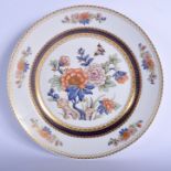 A FINE LARGE GERMAN KAISER PORCELAIN DISH painted with the Duchesse pattern. 30 cm diameter.