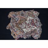 Early 19th century Persian Kalamkari textile with Meharab Persian 87 x 87cm