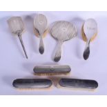 ASSORTED SILVER BACKED BRUSHES etc. Various dates. (qty)