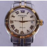 A RAYMOND WEIL AUTOMATIC TWO TONE WRISTWATCH. 3.5 cm wide.