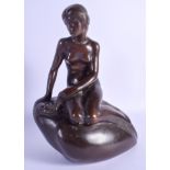 Edvard Eriksen (1876-1959) Danish, Bronze, Den Lille Havfrue, Mermaid. 25 cm x 14 cm.
