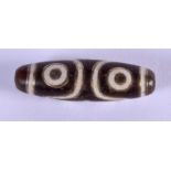 A CHINESE TIBETAN GOLD INLAID ZHU BEAD 20th Century. 3.5 cm long.