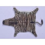 A COLD PAINTED BRONZE ZEBRA SKIN RUG. 11 cm x 7 cm.