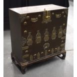 AN ANTIQUE KOREAN BANDAJI CHEST. 66 cm x 58 cm.