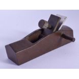 A JAPANESE BRONZE PLANE OKIMONO. 9 cm x 2.5 cm.