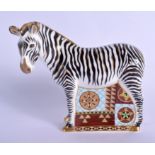 Royal Crown Derby paperweight of Zebra. 16.5cm high