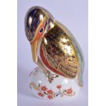 Royal Crown Derby paperweight of Kingfisher. 12cm high