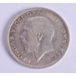 A GEORGE V 1918 HALF SILVER CROWN.