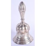 AN ANTIQUE CONTINENTAL BELL. 289 grams overall. 16.5 cm high.