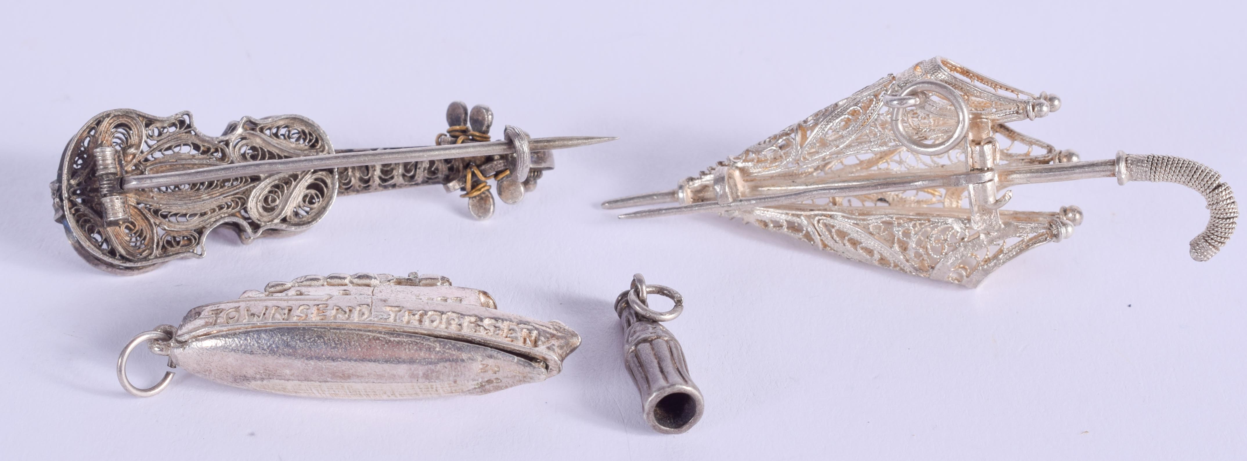 FOUR VINTAGE SILVER ITEMS. (4) - Image 2 of 2