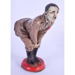 A CONTEMPORARY COLD PAINTED HITLER PIN CUSHION. 12.5 cm high.