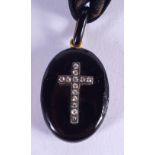 A VICTORIAN YELLOW METAL MOURNING LOCKET Montague Williams December 3rd 1890, with further Russian i