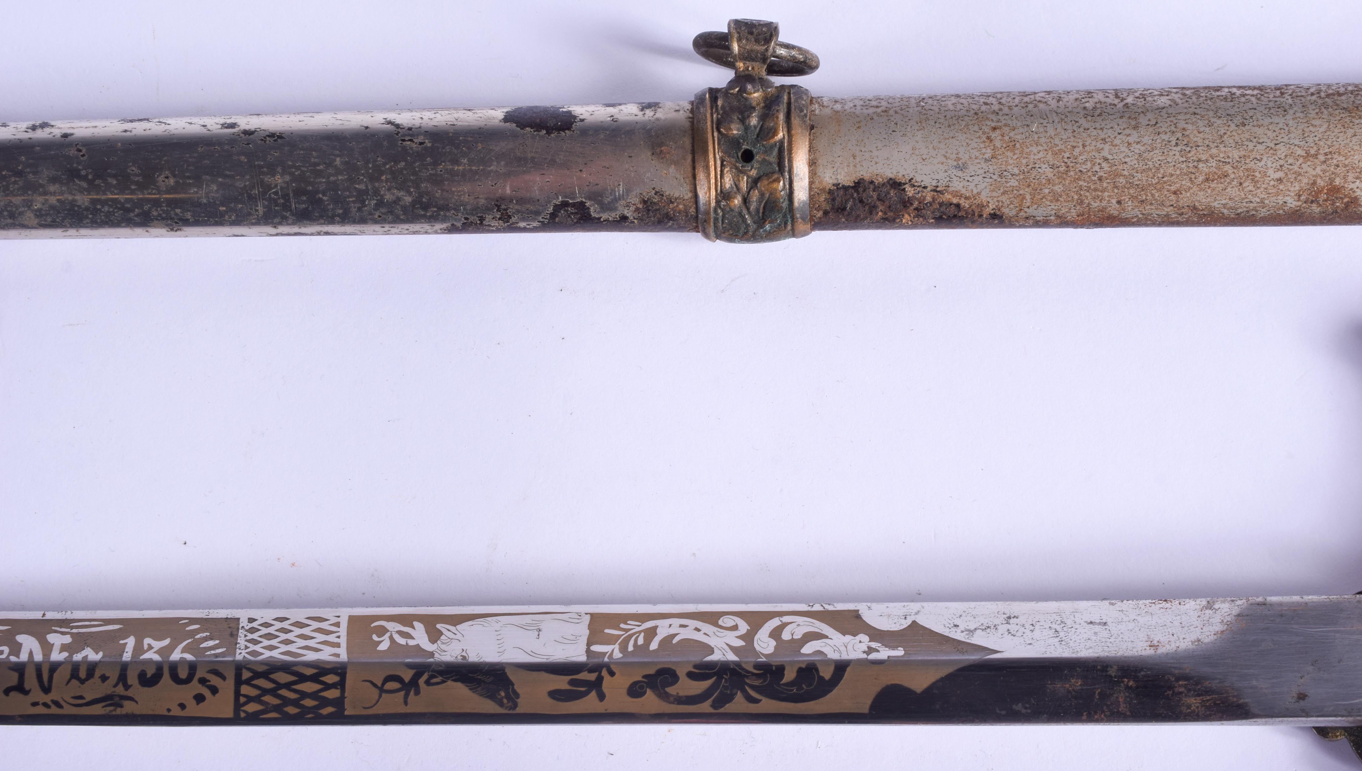 A VINTAGE SWORD. 95 cm long. - Image 6 of 10