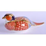 Royal Crown Derby paperweight of Pheasant. 18cm wide