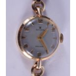 A 9CT GOLD ROLEX WRISTWATCH. 16.8 grams overall. Dial 2.25 cm diameter.