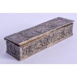 AN ANTIQUE CONTINENTAL SILVER SNUFF BOX. 48 grams. 7 cm x 2 cm.