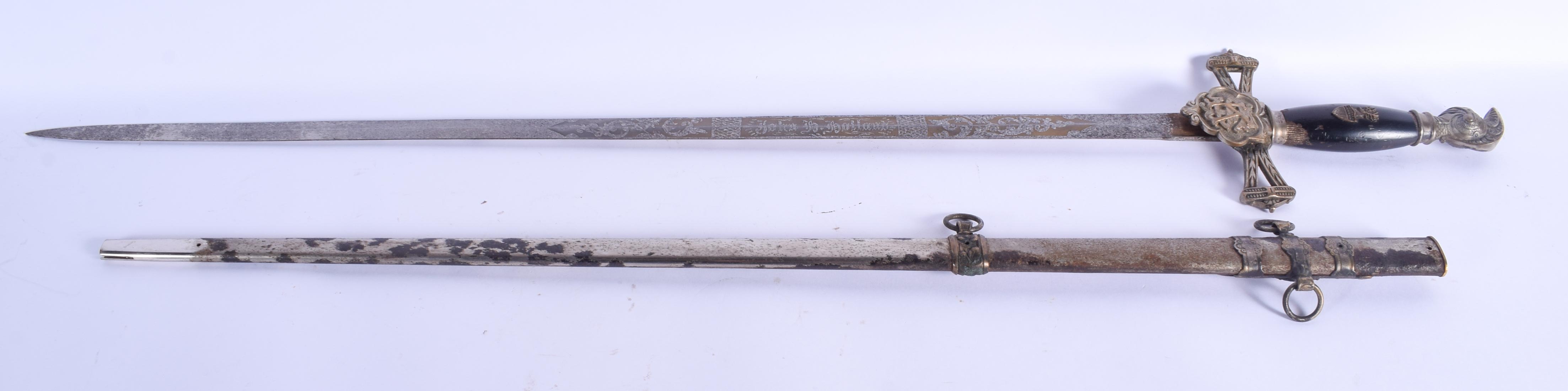 A VINTAGE SWORD. 95 cm long. - Image 10 of 10