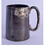 AN ART DECO SILVER CHRISTENING MUG. Birmingham 1936. 129 grams. 8.25 cm high.