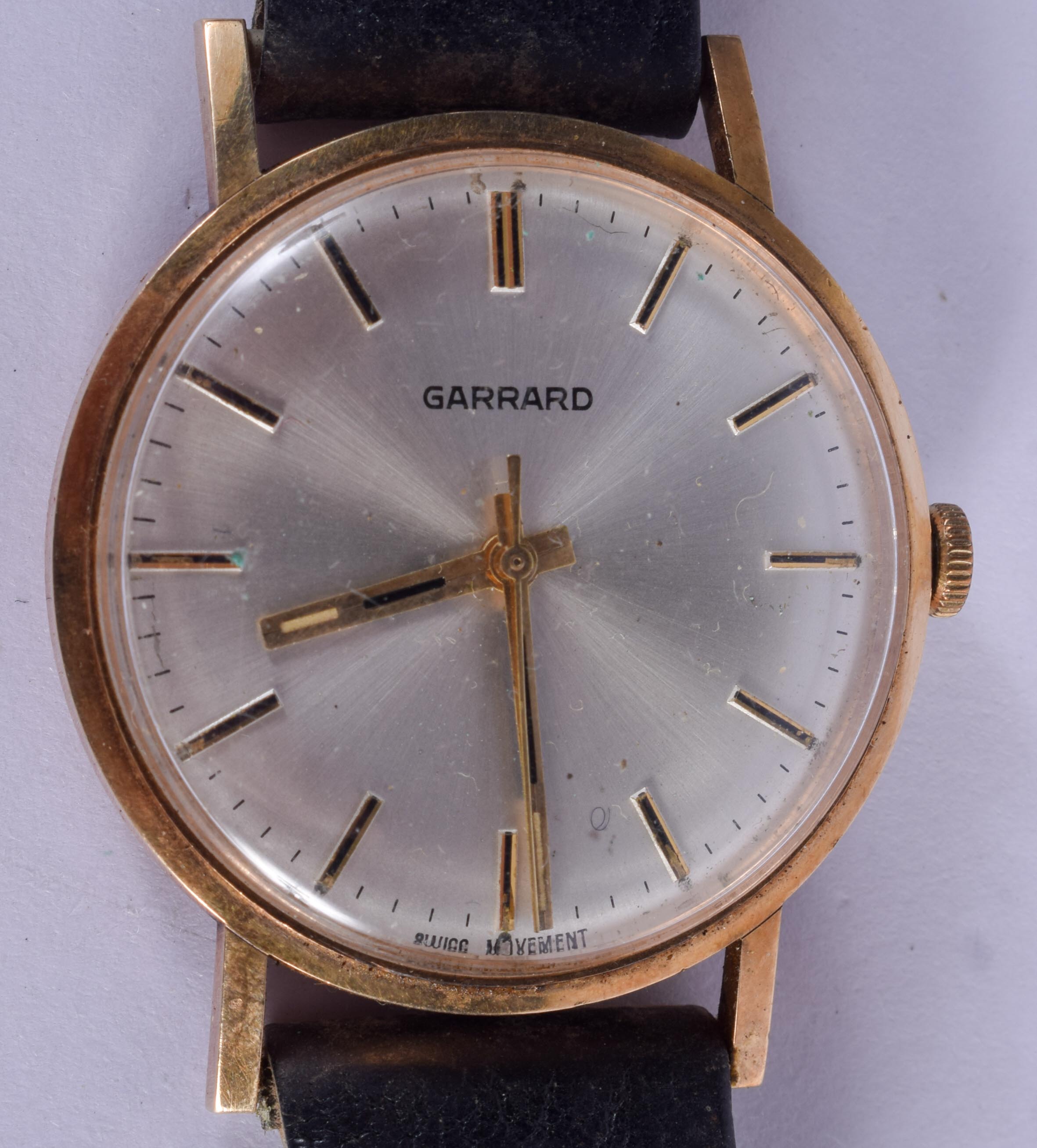 A 1970S GARRARD WRISTWATCH. 3.25 cm diameter.