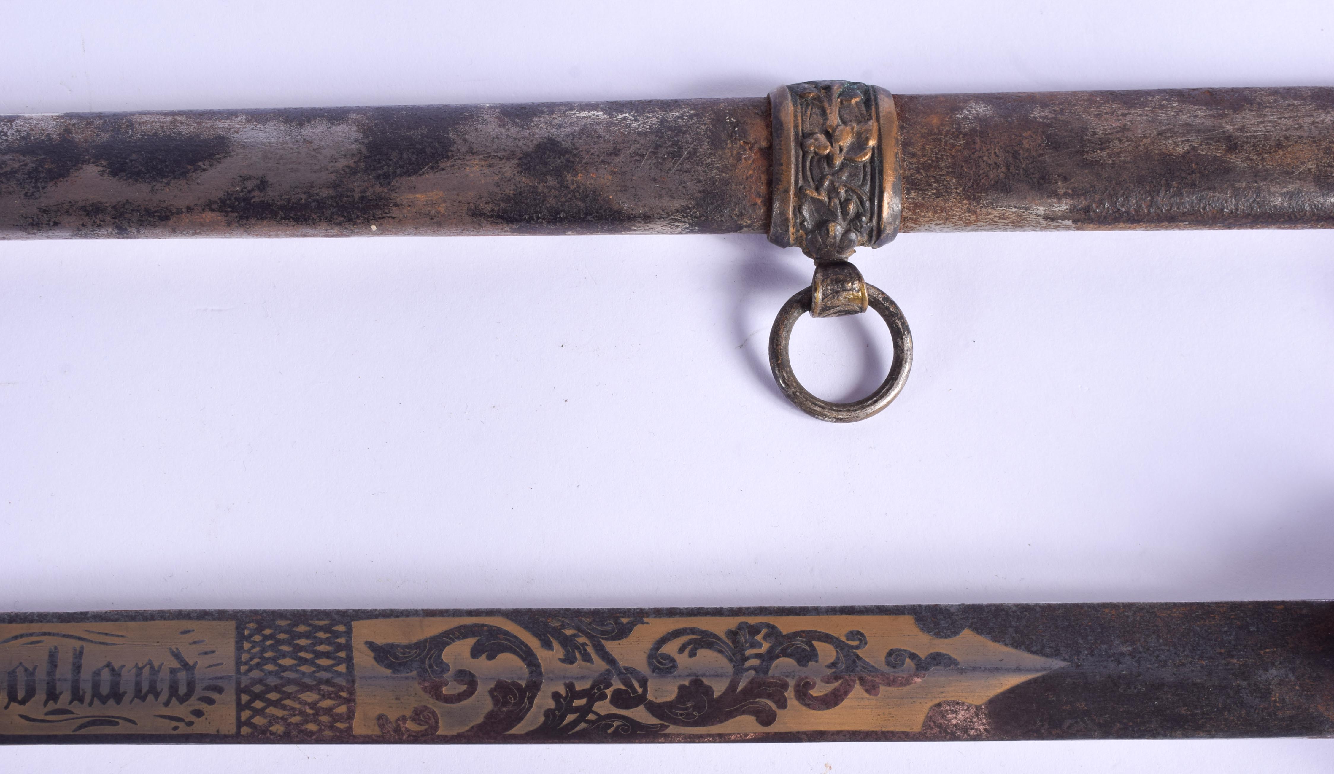 A VINTAGE SWORD. 95 cm long. - Image 2 of 10