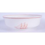 A THOMAS COUTTS SPODE MARITIME BOWL. 24 cm diameter.