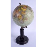 A VINTAGE GLOBE TERRESTRE G THOMAS 44 RUE DES CHAMPS OF PARIS. 38 cm x 16 cm.