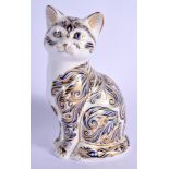 Royal Crown Derby paperweight of Majestic Cat, limited edition. 13.5cm high