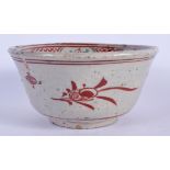 A 17TH CENTURY CHINESE SWATTOW PROVINCIAL POTTERY BOWL Ming. 16 cm diameter.