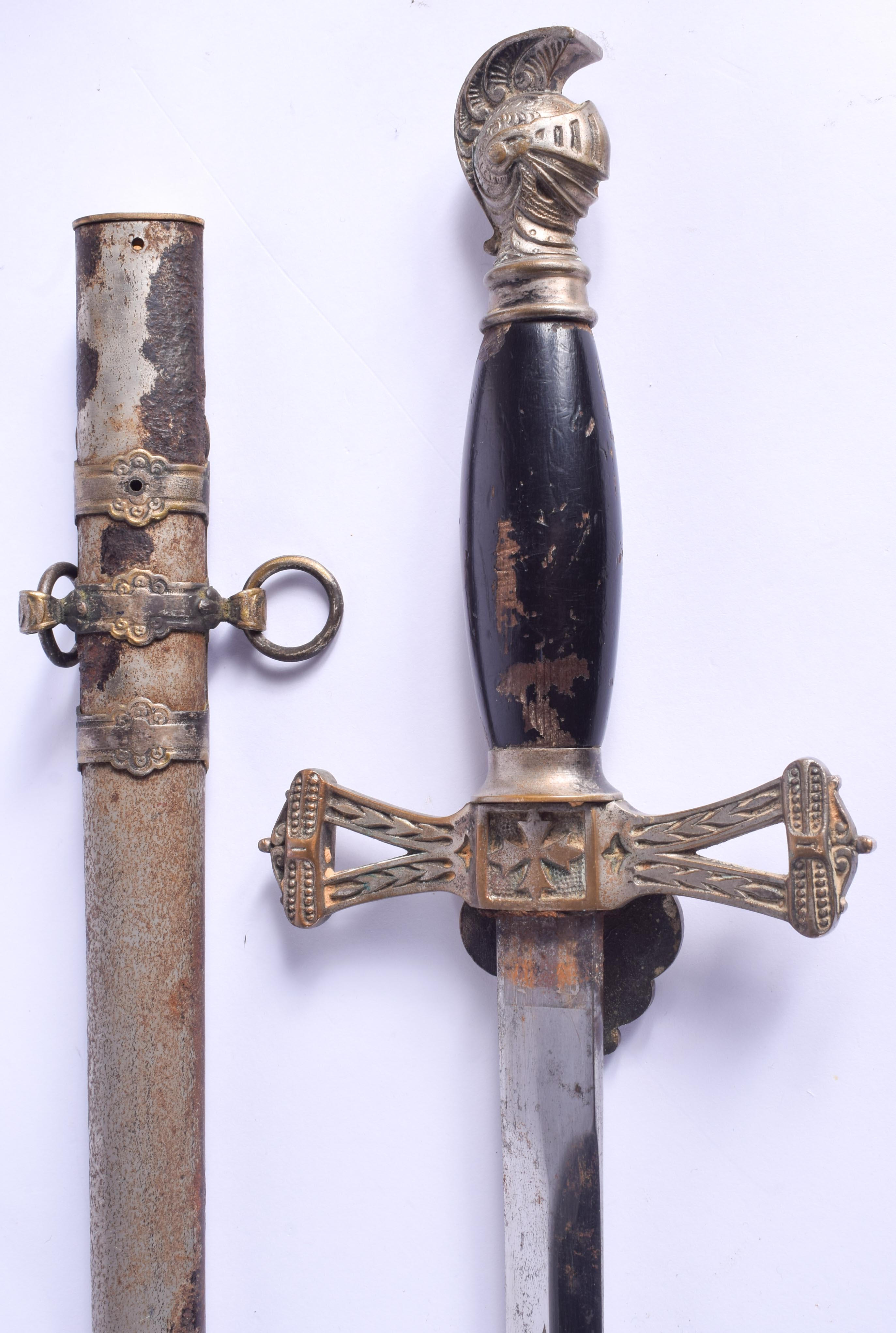 A VINTAGE SWORD. 95 cm long. - Image 5 of 10