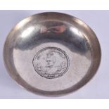 A RARE ANTIQUE MIDDLE EASTERN SILVER BOWL. 45 grams. 6.5 cm diameter.