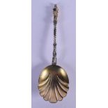 A VICTORIAN SILVER GILT APOSTLE SPOON. Sheffield 1875. 80 grams. 20 cm long.