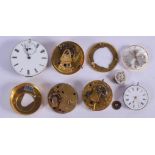 WATCH MOVEMENTS and dials. (qty)