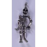 A SILVER SKELETON. 5.5 cm high.