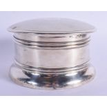 A LARGE ART DECO SILVER DRESSING TABLE BOX. 993 grams overall. 14 cm x 9 cm.