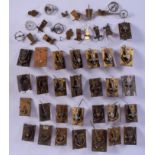 ASSORTED WATCH AND CLOCK PARTS. (qty)
