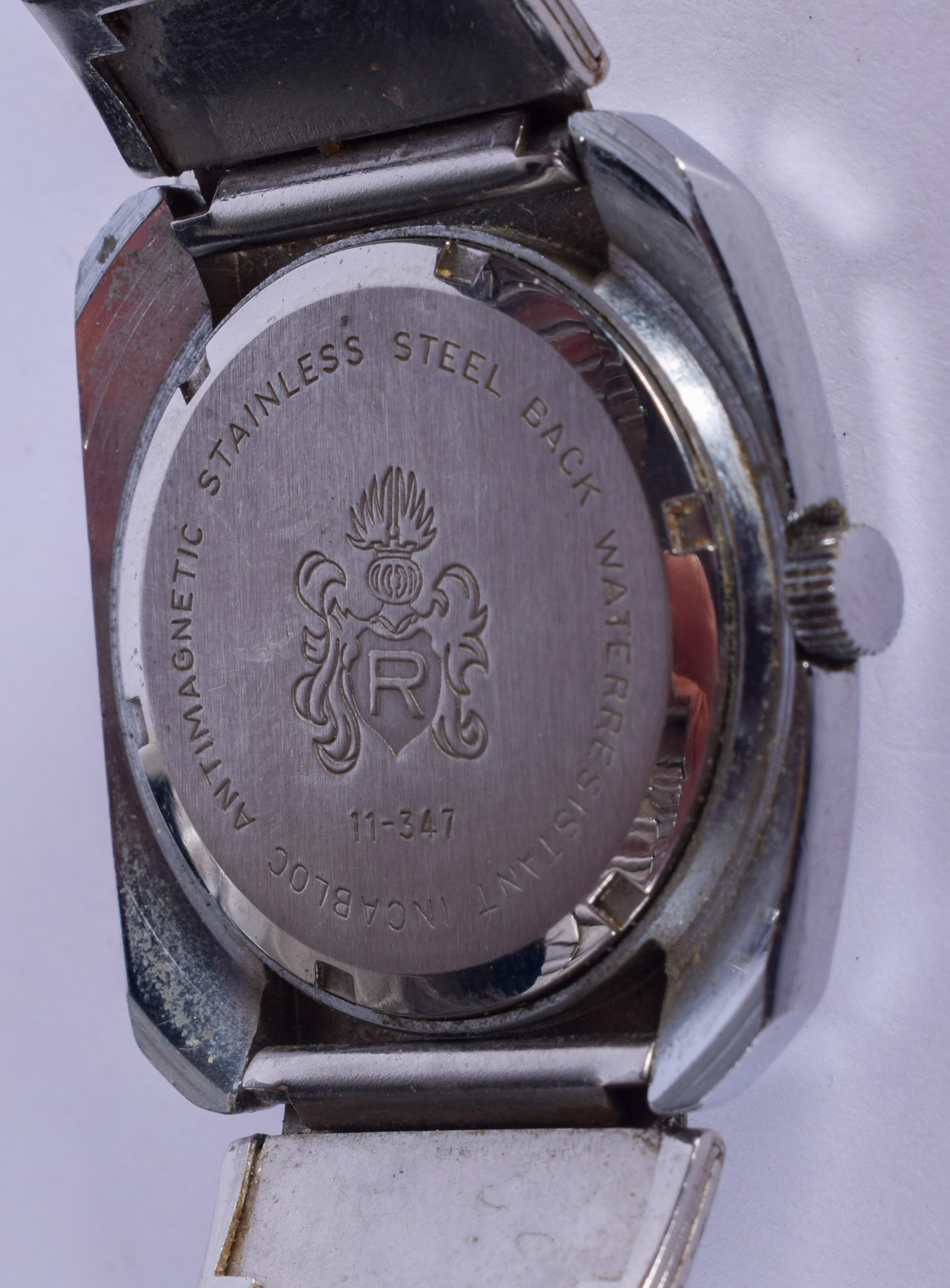 A VINTAGE ROLLS ROYCE INCABLOCK WRISTWATCH. 3.5 cm wide. - Image 2 of 2