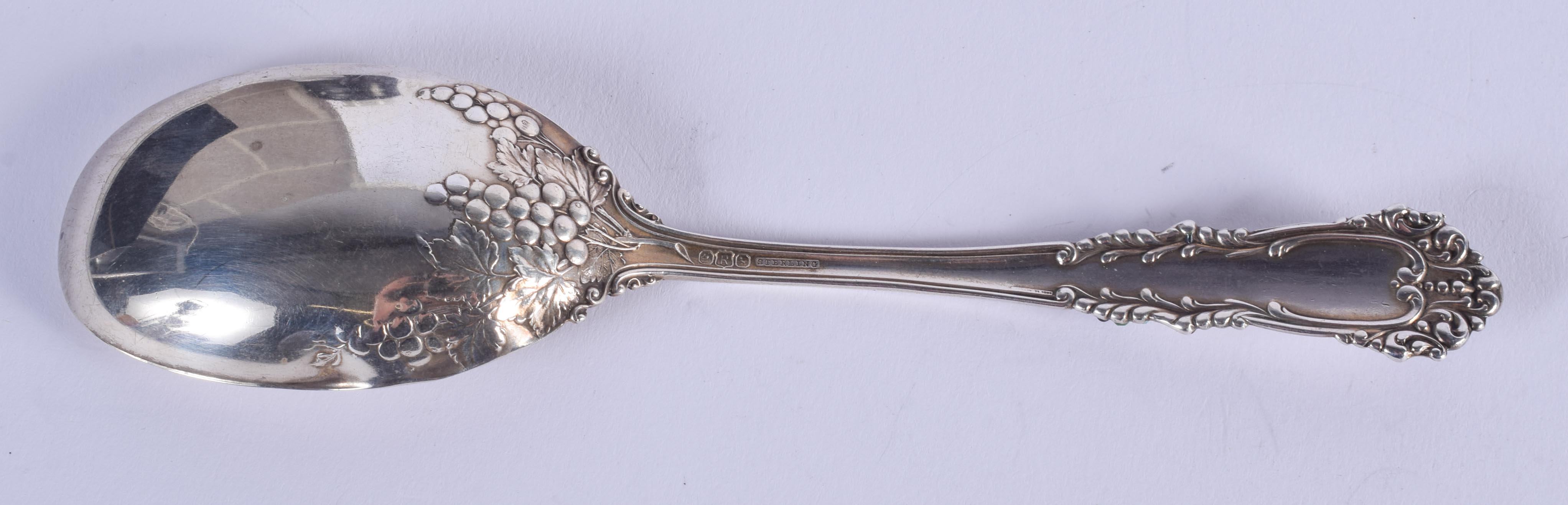 AN UNUSUAL STERLING SILVER ENAMELLED SPOON. 41 grams. 16 cm long. - Image 3 of 4