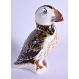Royal Crown Derby paperweight of Puffin. 12.5cm high
