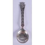 AN UNUSUAL DANISH SILVER SPOON by David Anderson. 27 grams. 11 cm long.