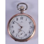 A SILVER LONGINES POCKET WATCH. 5.25 cm diameter.