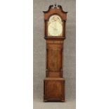 A MAHOGANY LONGCASE CLOCK signed J Weston, Macclesfield, the eight day movement with anchor