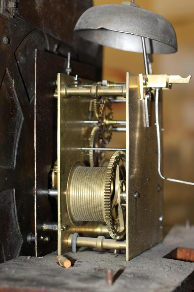 AN OAK LONGCASE CLOCK, signed Joshua Fletcher, Dewsbury, the eight day movement with anchor - Image 8 of 9