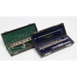 A SILVER CONCERT PICCOLO, maker Flutemakers Guild Ltd., London 1977, open G sharp, No.461, 12 1/2"