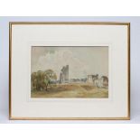 ALFRED GILL (1897-1981), View of Helmsley Castle, watercolour and pencil, signed, 11 1/4" x 16 3/4",