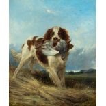 RICHARD ANSDELL R.A. (1815-1885), Spaniel Retrieving Partridge, oil on canvas, signed with