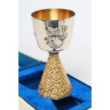 SILVER -"ELY CATHEDRAL CHALICE", maker Arum, London 1973, No.96 of a limited edition of 673 to